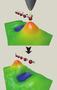 Relay race with single atoms