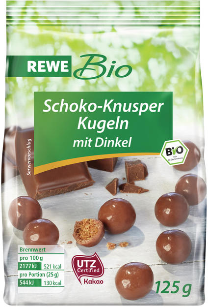 Neu Von Rewe Bio Schoko Snack Amaranth Quinoa Und Schoko Knusper Kugeln Mit Dinkel