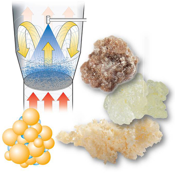 Agglomeration of powders to improve solubility and fixate mixtures