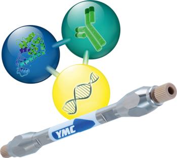 YMC-Triart and YMC-Triart Bio columns for robust RP analyses of peptides/proteins or antibodies.