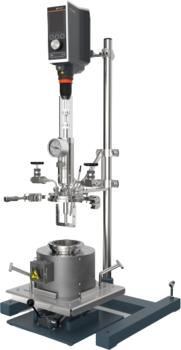 For convenient filling, draining and cleaning, simply lower the pressure reactor and heater 