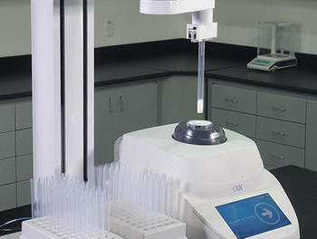 For high sample throughput the robot helps