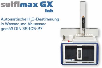 Der Sulfimax GX Lab misst H2S in Gasen und Flüssigkeiten ohne Probenvorbehandlung und ist mit einem Autosampler für Flüssigkeiten automatisierbar