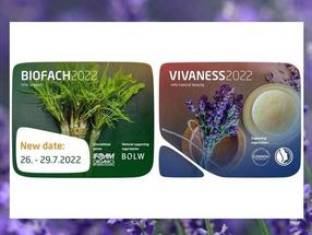 Change of date: BIOFACH and VIVANESS 2022 to be held from 26 to 29 July