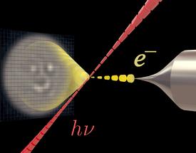 New light for shaping electron beams