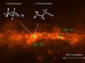 Interstellares Molekül mit verzweigtem Rückgrat
