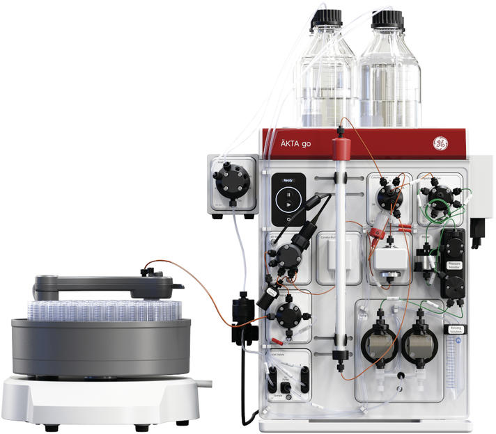 ÄKTA go FPLC made compact Quickly getting enough protein of desired purity and yield
