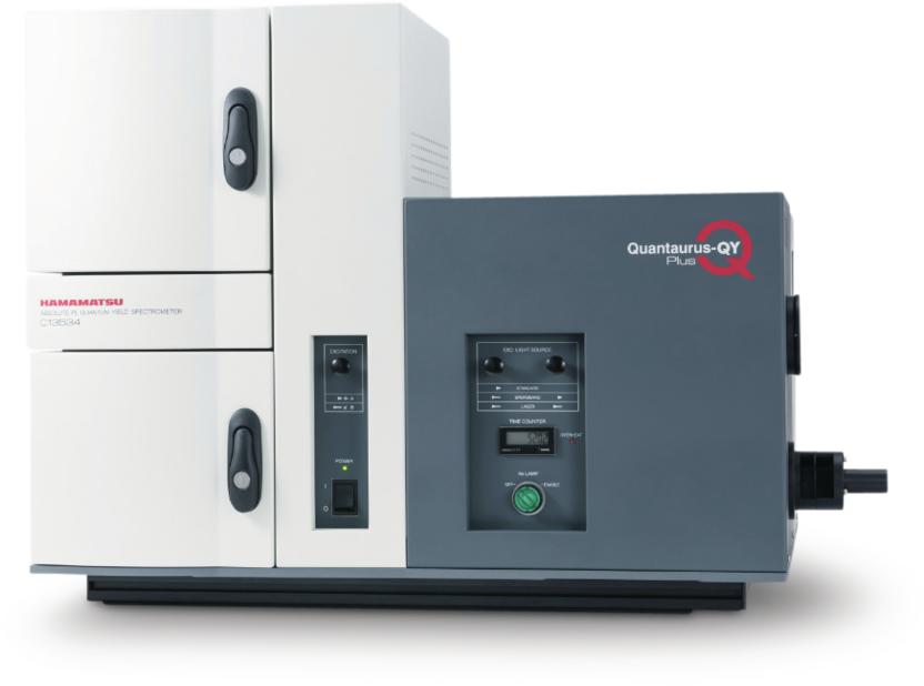 Fluorescence spectrometer for absolute quantum yields
